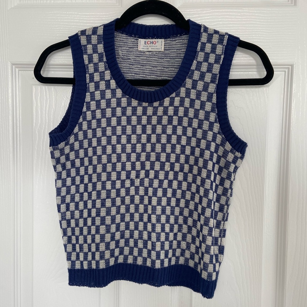 70s Checkered Tank Top